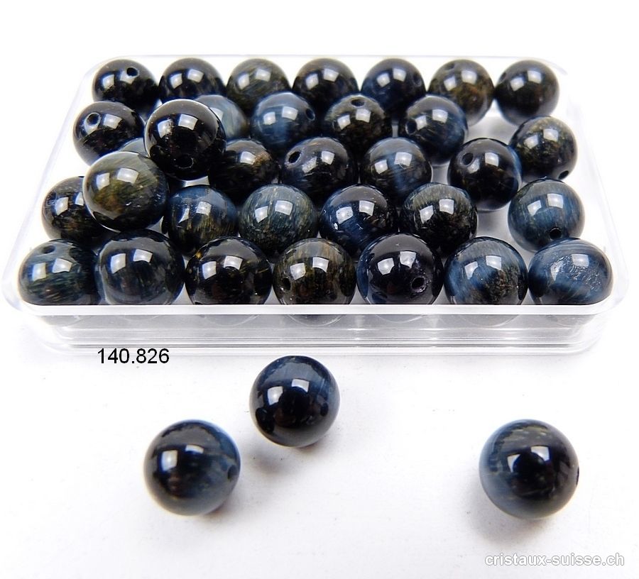 Oeil de Faucon, boule percée 8 - 8,5 mm