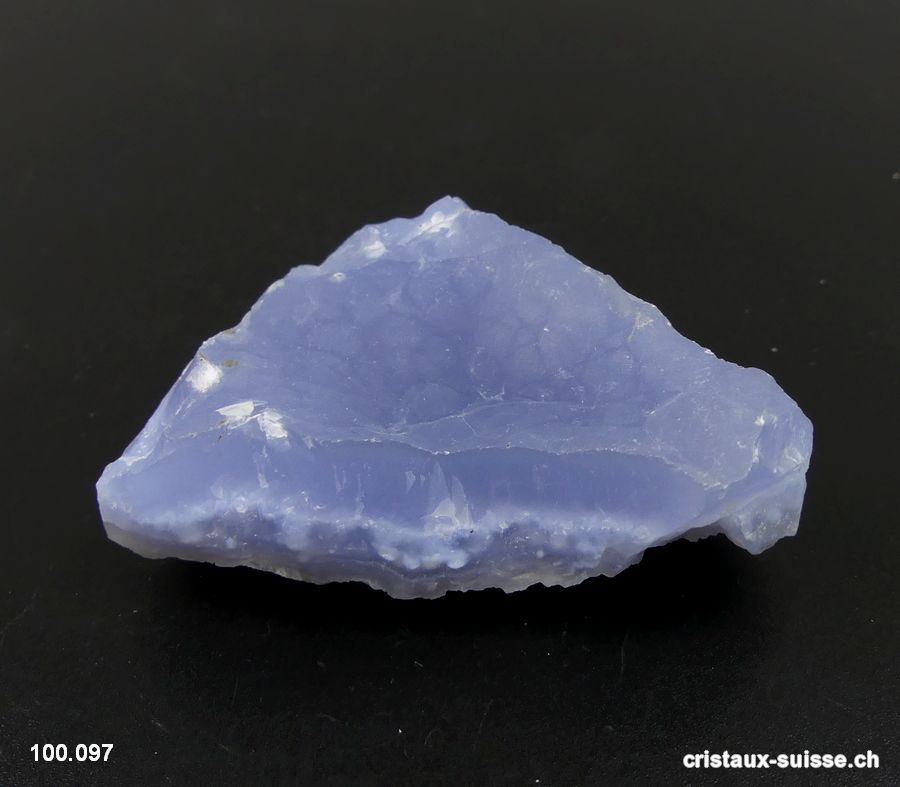 Calcédoine cristallisée brute du Malawi. Pièce unique