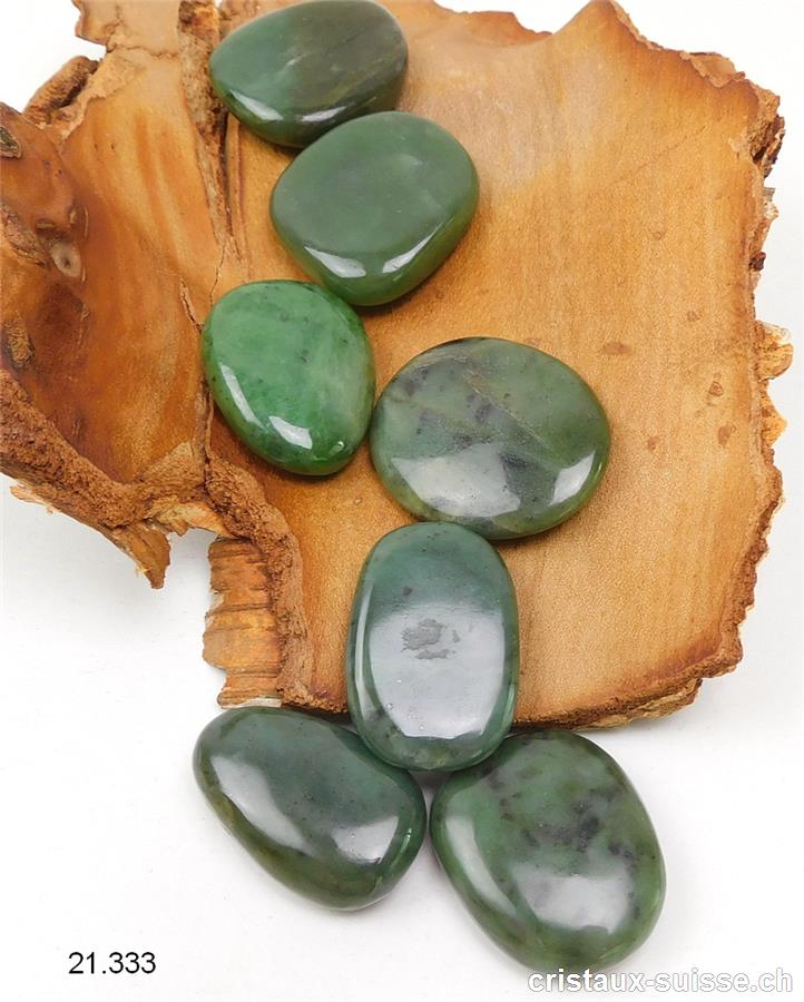 Néphrite Jade plat 3,5 cm