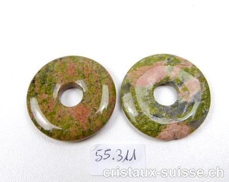 Unakite - épidote, donut 3 cm 