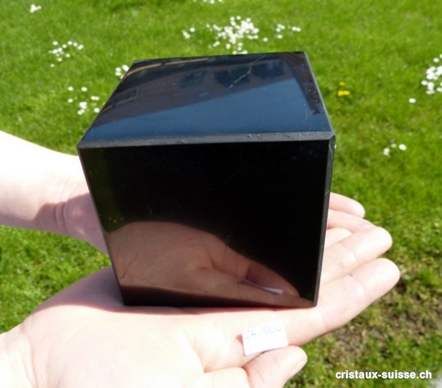 Cube Schungite env. 8 x 8 cm / 1,200 à 1,300 Kg