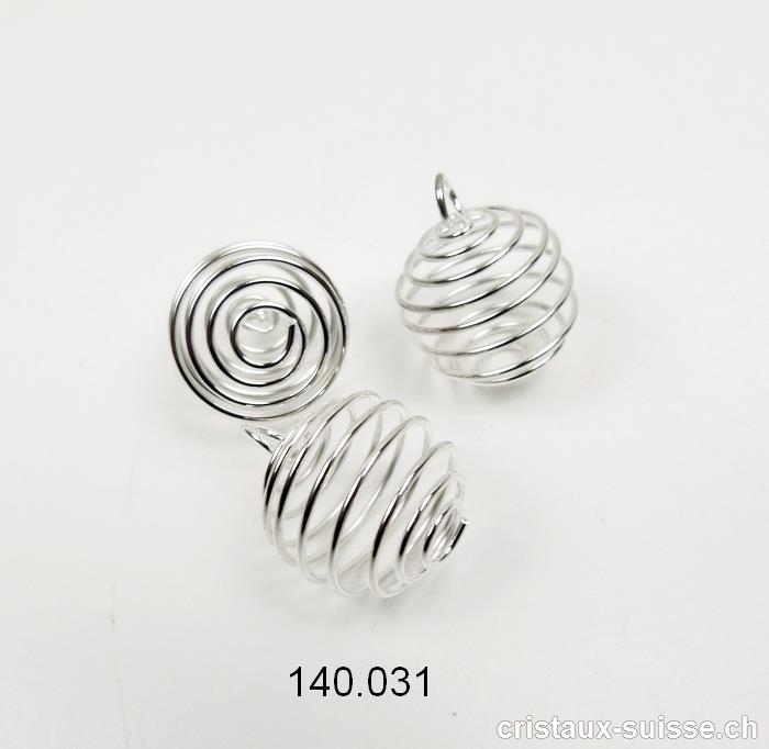 1 Spirale en métal pour pierre 1 à 2 cm