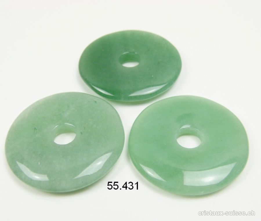 Aventurine verte, donut 4 cm