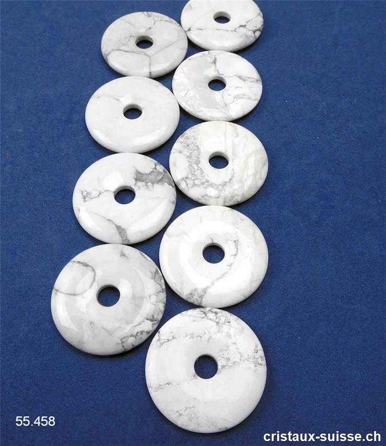 Magnésite - Howlite Donut 4 cm