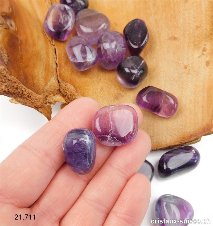 Fluorite violette 1,5 - 2,5 cm / 6 à 8 grammes. Offre Spéciale