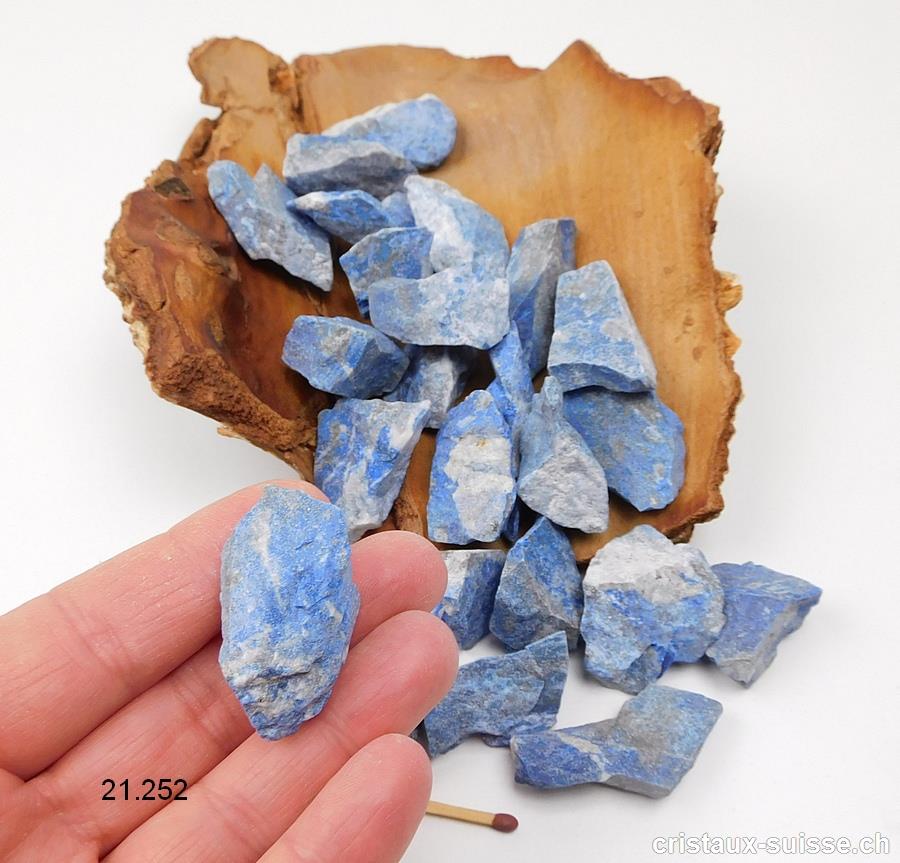 Lapis-lazuli brut 8 à 10 grammes. Taille M