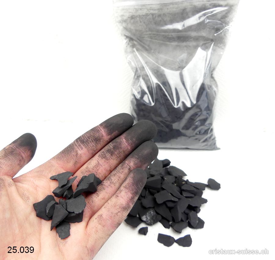 220 grammes Schungite brute granulés
