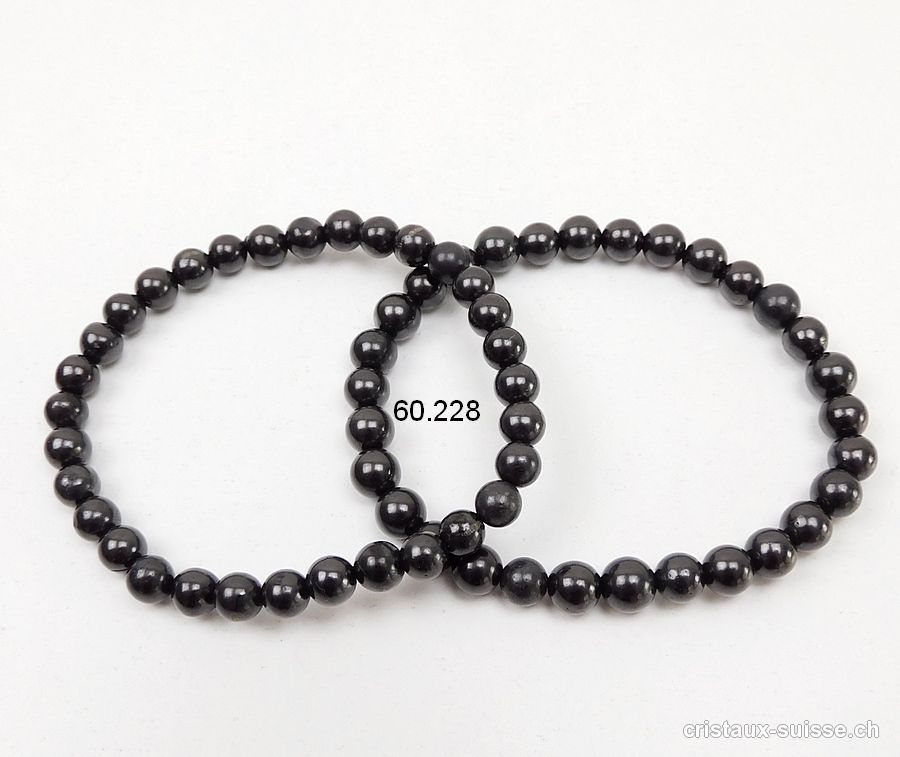 Bracelet Schungite 6 mm / 18,5 - 19 cm