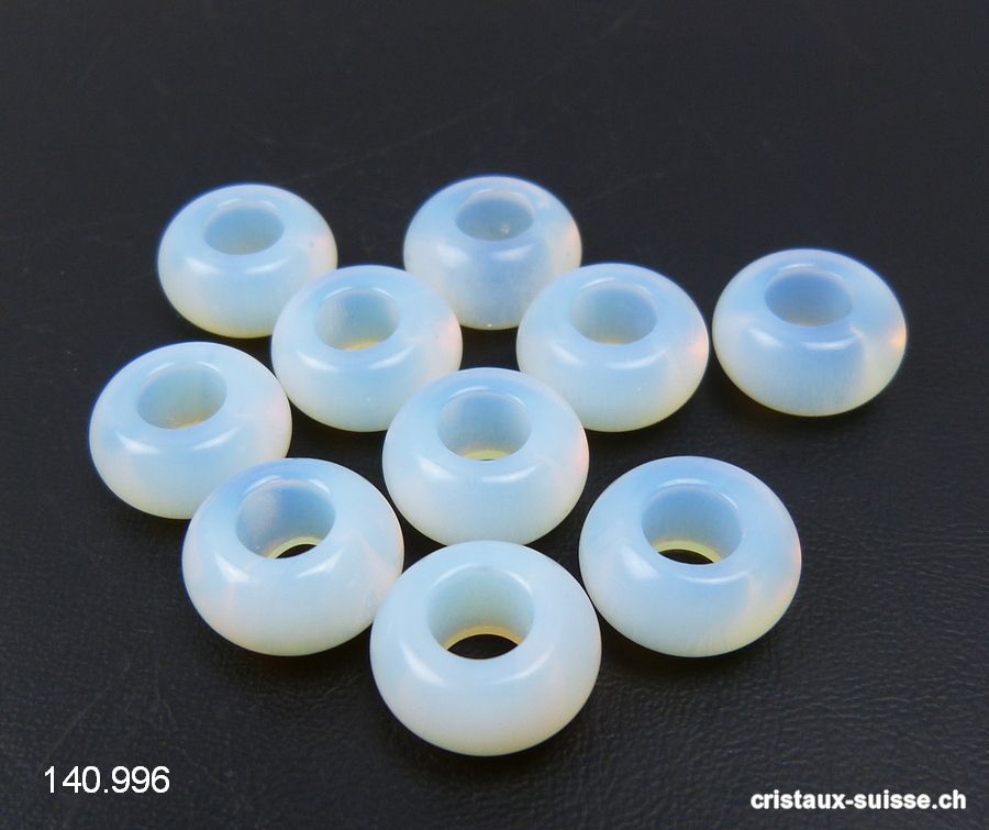 Opaline - Opalite Rondelle 1,4 x 0,8 cm / trou 6 mm