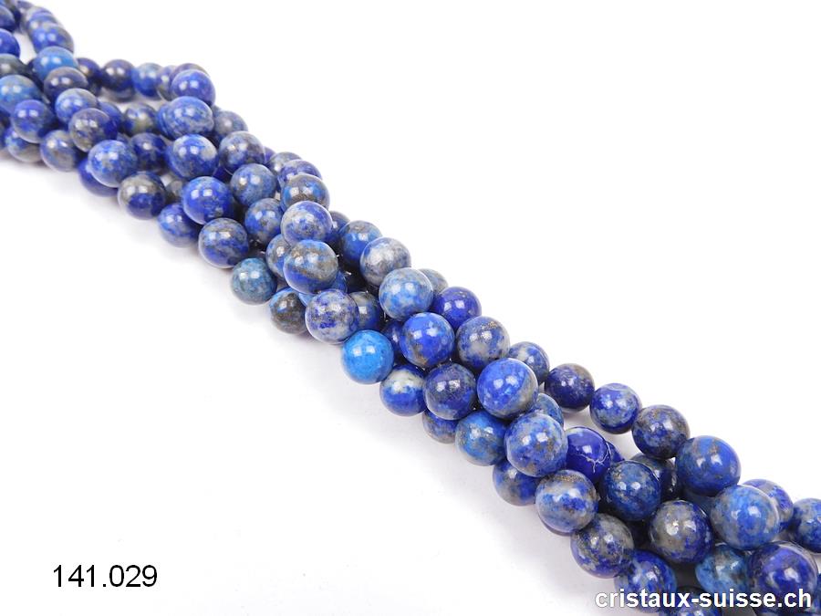 Rang Lapis-lazuli AB 8,5 mm / 39 cm, env. 45 boules. OFFRE SPECIALE
