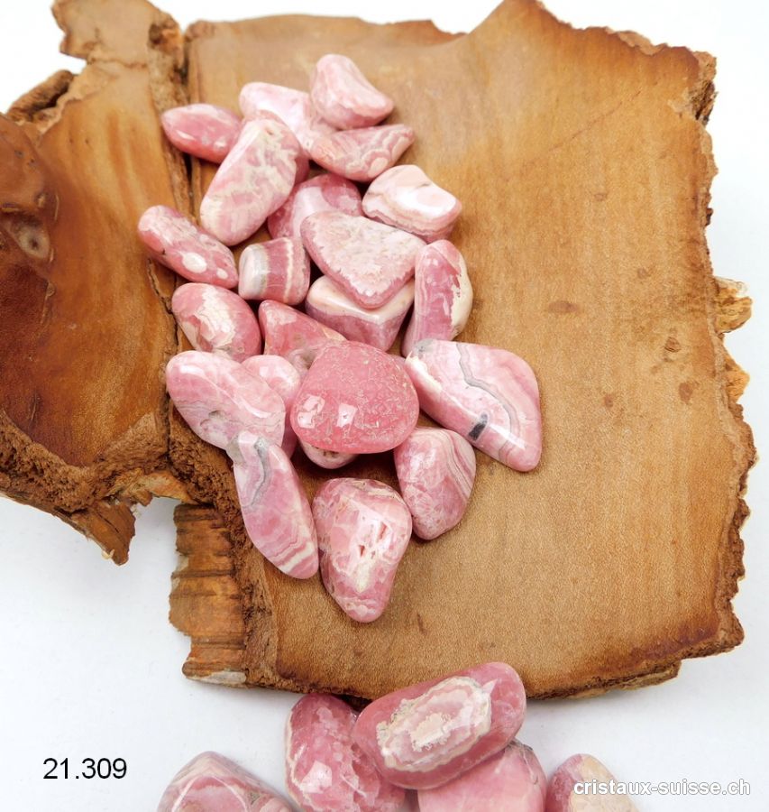 Rhodochrosite d'Argentine 1,4 à 2,3 cm / 3 à 4 grammes. Taille S