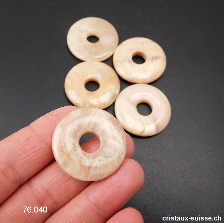 Pierre de Lune claire de Tanzanie, Donut 3 cm