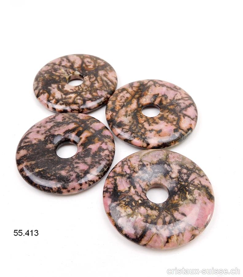 Rhodonite, donut 4 cm