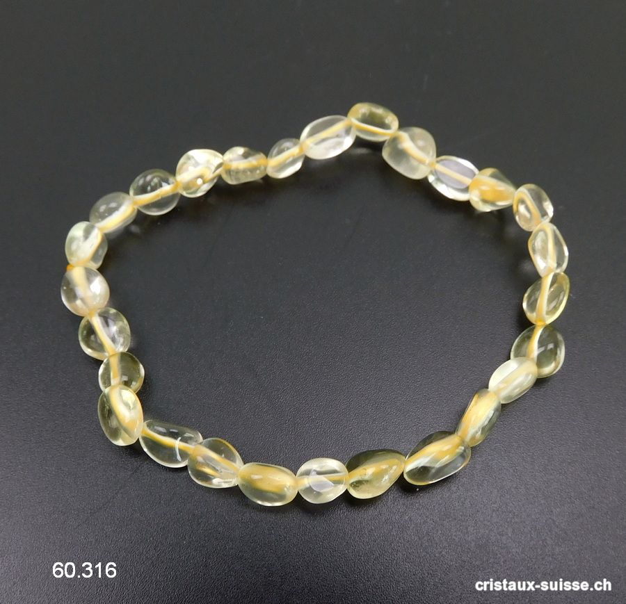 Bracelet Quartz Lemon 7 - 9 mm, élastique 19 cm