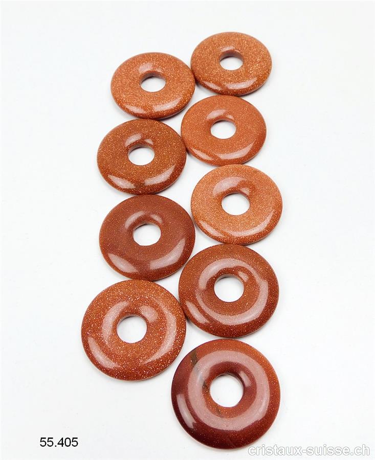 Rivière d'or brune, donut 3 cm