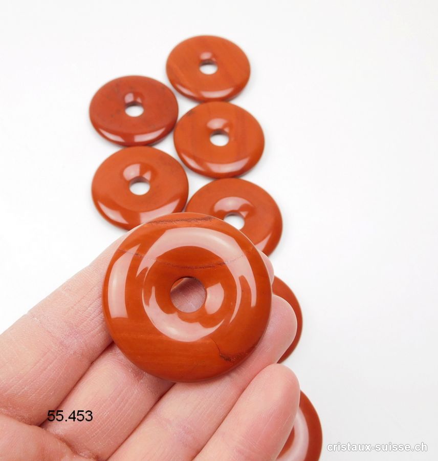 Jaspe rouge Donut 4 cm