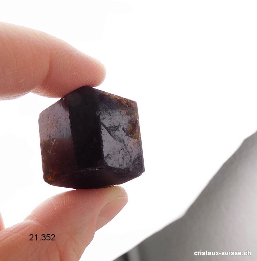 Tourmaline brune - Dravite, biterminée brute 3 x épais. 2,5 cm / 31 à 35 grammes