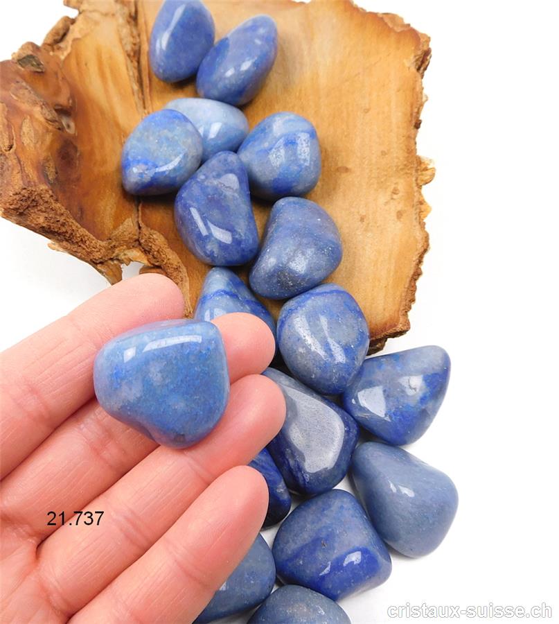 Quartz bleu - Dumortiérite-Quartzite 2,5-3 cm, épaisse. Taille M-L