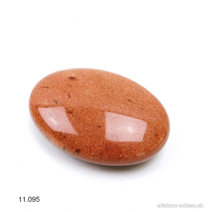 Rivière d'Or brune, galet 7 x 5 cm
