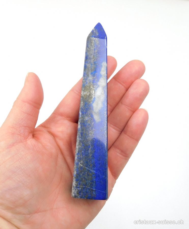 Lapis-Lazuli d'Afghanistan naturel, Obélisque 12,8 cm. Pièce unique 145,5 grammes