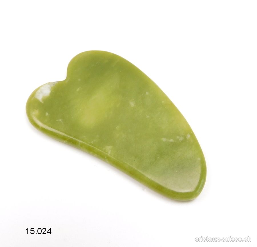 Aile d'ange de Massage Jade Serpentine 7 cm. OFFRE SPECIALE