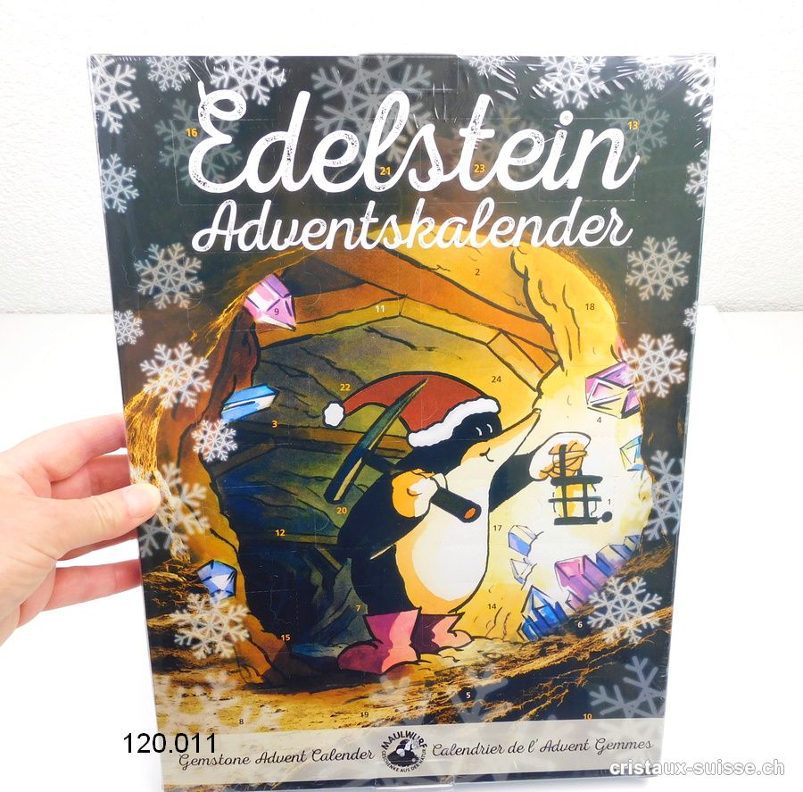 1 Calendrier de l'Avent avec Pierres semi-précieuses