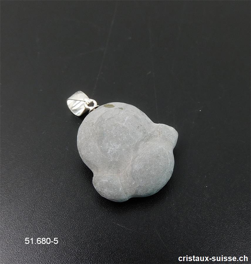 Pendentif Fairy stone ACCOUCHEMENT avec boucle argent 925. Pièce unique