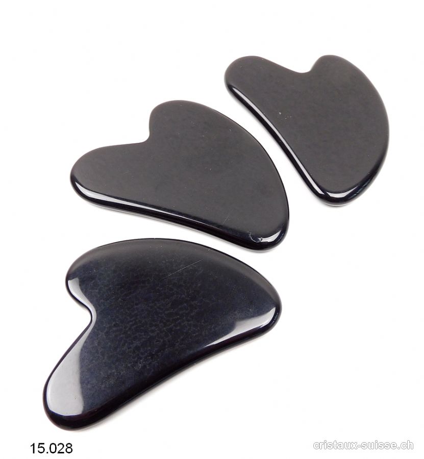 Aile d'ange de Massage Obsidienne noire 7,5 - 8  cm. OFFRE SPECIALE