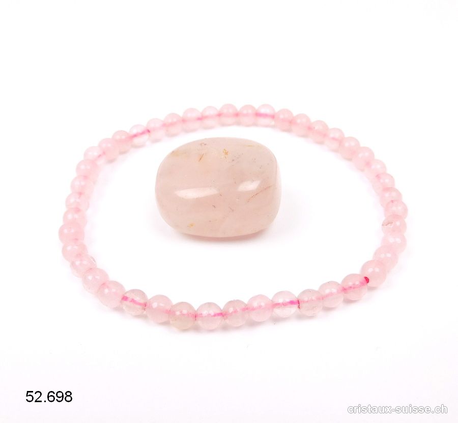 1 Bracelet Quartz rose et 1 pierre GRATUITE