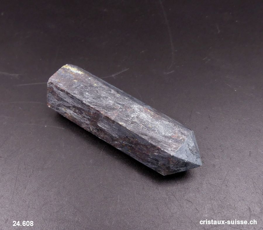 Anthophyllite Obélisque pointe semi-polie. Pièce unique 7,1 cm