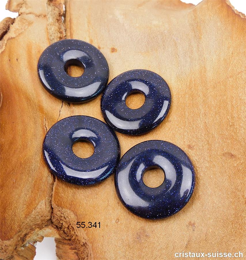 Rivière d'or bleue, donut 3 cm