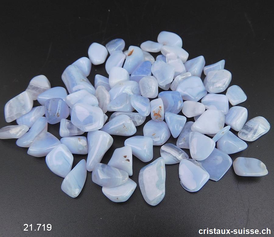50 grammes Calcédoine, petites pierres 5 à 15 mm