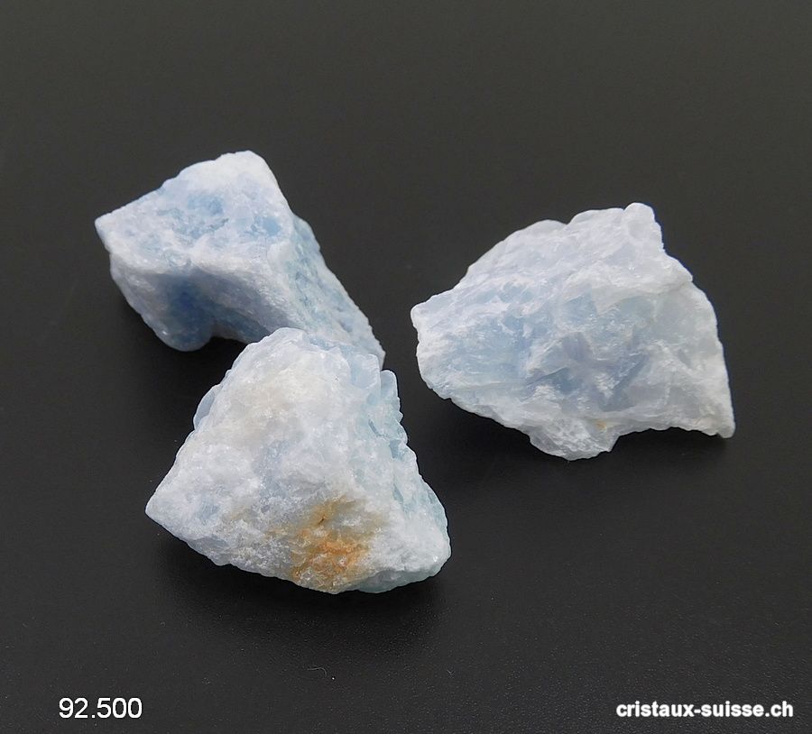 Calcite bleue brute de Madagascar 3,5 - 4 cm