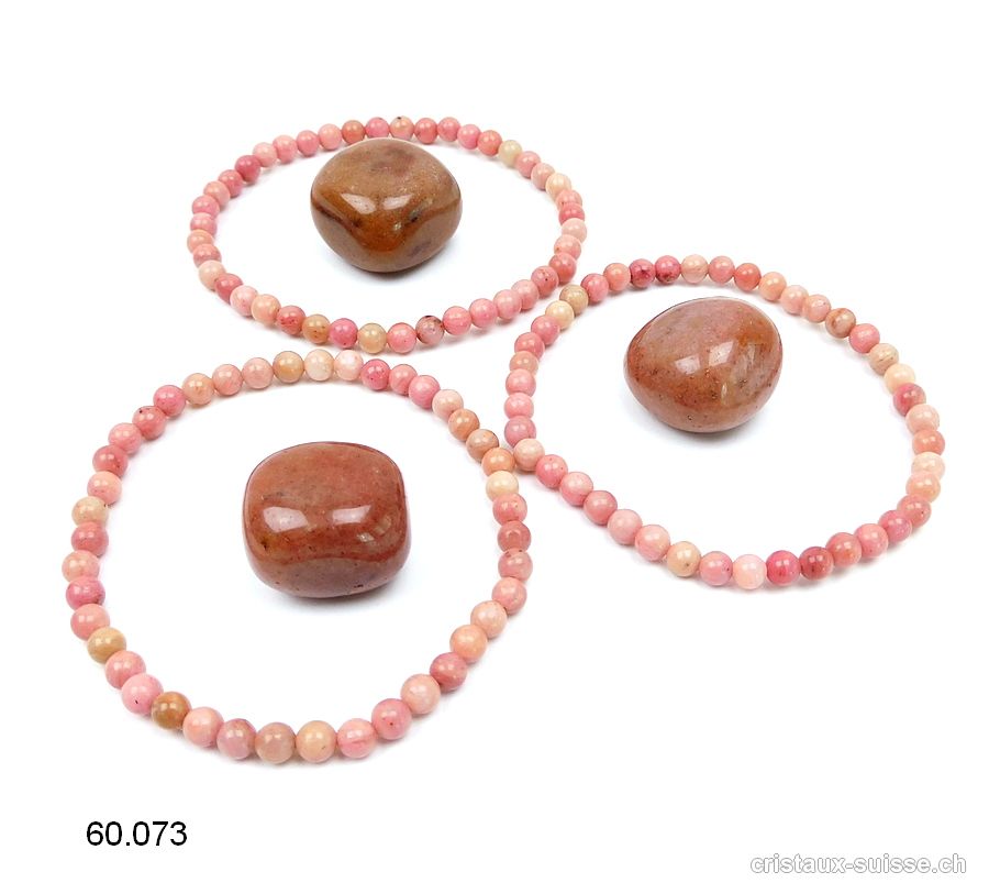 1 Bracelet Rhodonite et 1 pierre GRATUITE