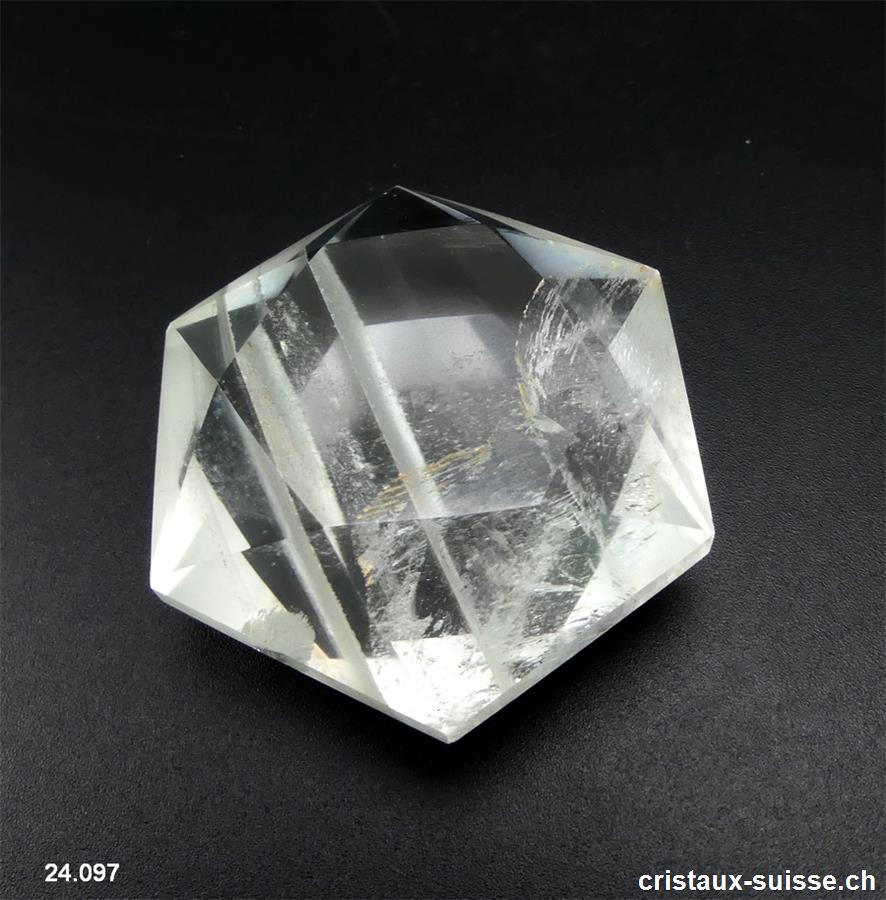Sceau de Salomon Cristal de Roche 5,9 cm. Pièce unique 105 grammes