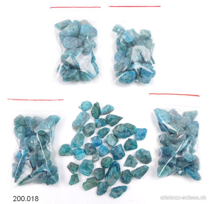 Apatite bleue brute. Lot 50 Grammes