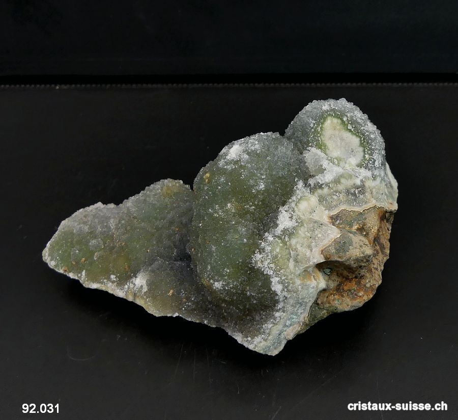 Prasiolite du Brésil 8,8 cm. Pièce unique 229 grammes