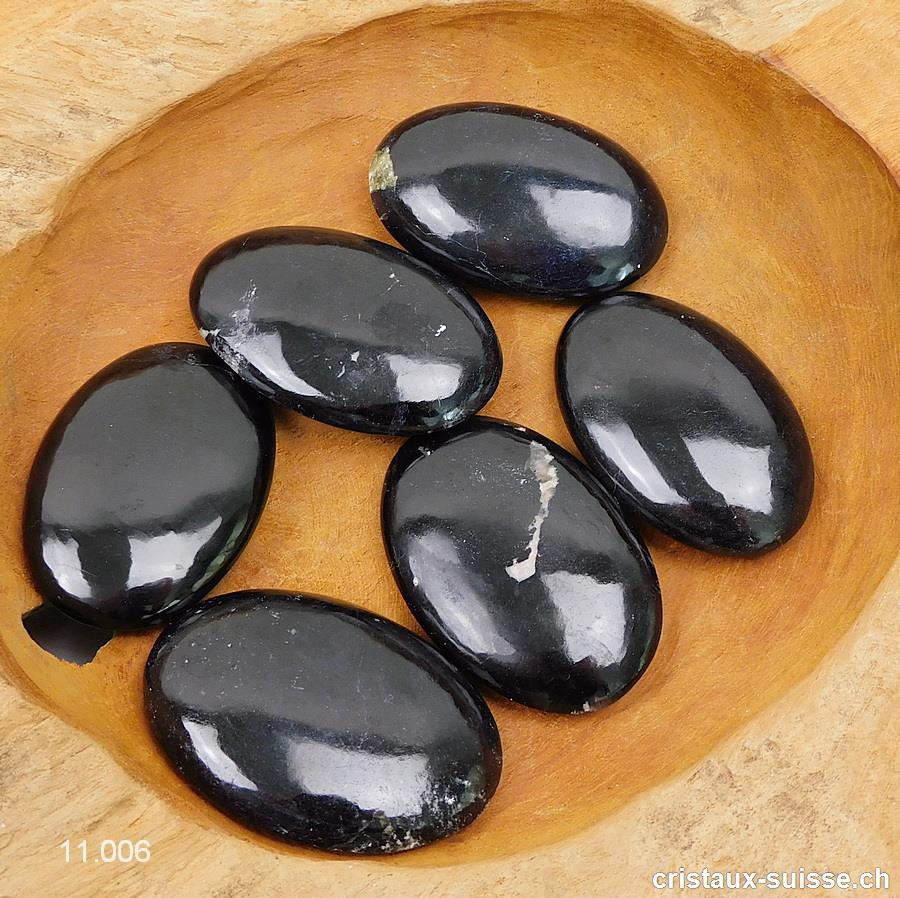 Tourmaline noire - Schörl, galet 6,3-6,7 x 4-4,5 cm