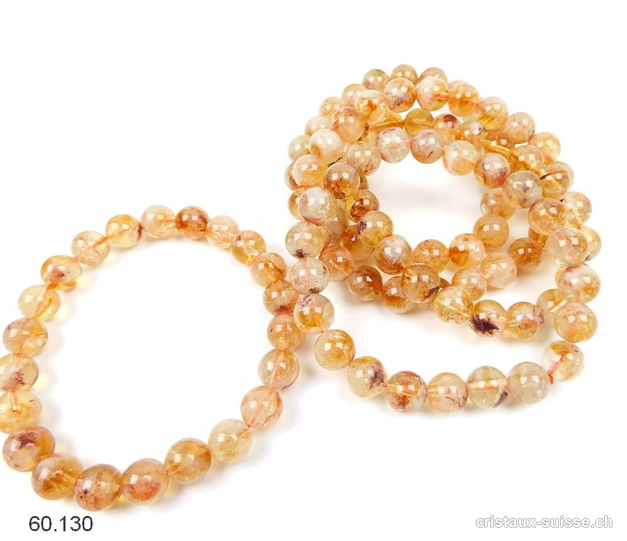 Bracelet Citrine 8-10 mm / 19,5 cm