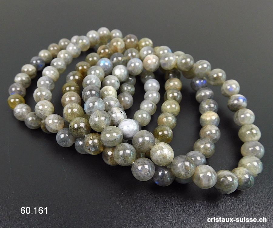 Bracelet Labradorite 7,5 - 8  mm / 19,5 - 20 cm