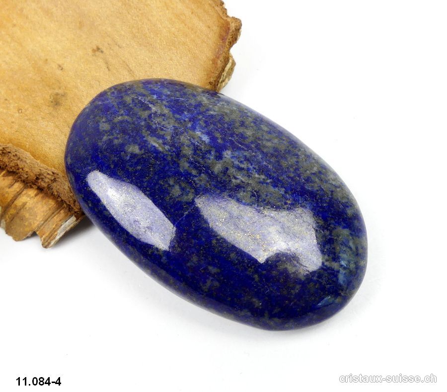 Lapis-Lazuli d'Afghanistan, galet 7,8 x 4,8 x 2 cm. Pièce unique