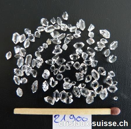 Herkimer Diamant du Pakistan. Qualité A. Taille XS