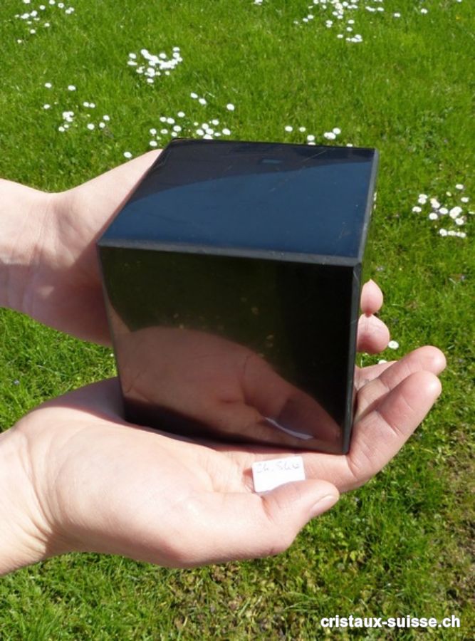 Cube Schungite env. 8 x 8 cm / 1,200 à 1,300 Kg