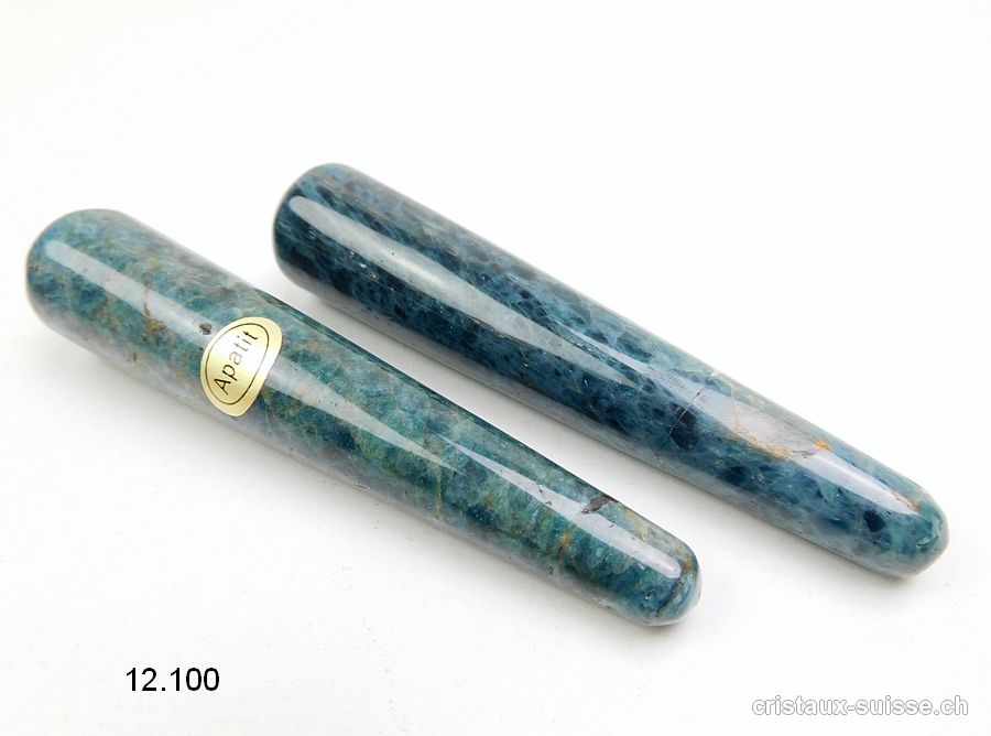 Bâton Apatite bleue 10 x épais. 2 cm