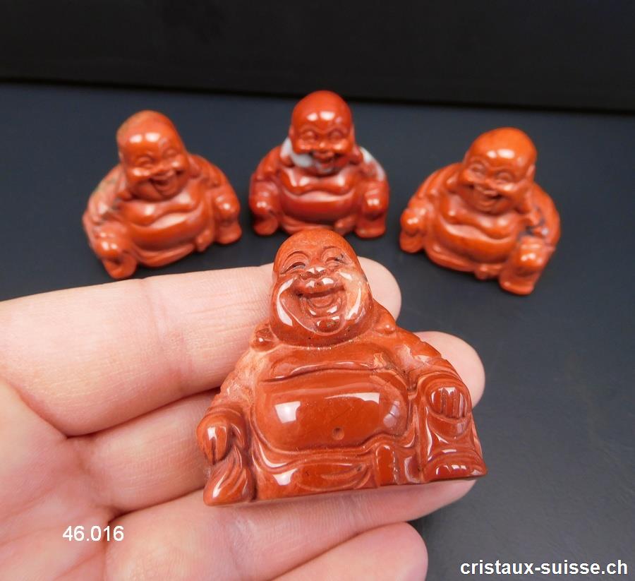 Bouddha Jaspe rouge 3,5 x 3,5 cm