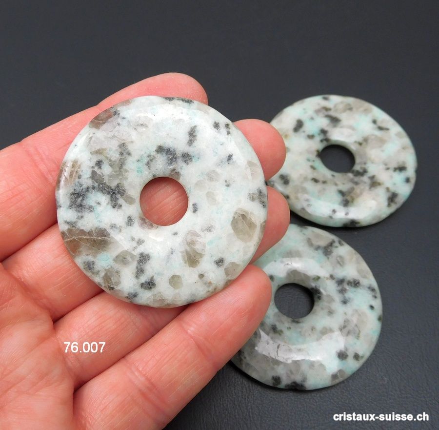 Amazonite - Granit, donut 4,5 cm