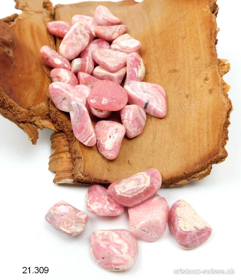 Rhodochrosite d'Argentine 1,4 à 2,3 cm / 3 à 4 grammes. Taille S