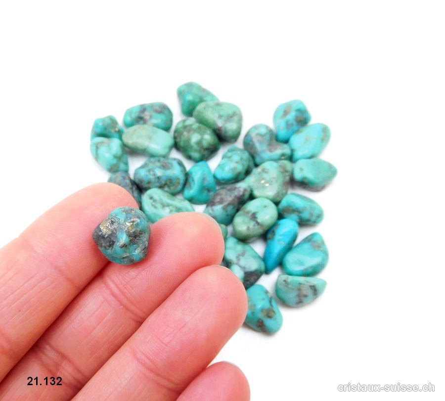 Turquoise bleu - vert du Mexique 1 - 1,2 cm. Taille XXS