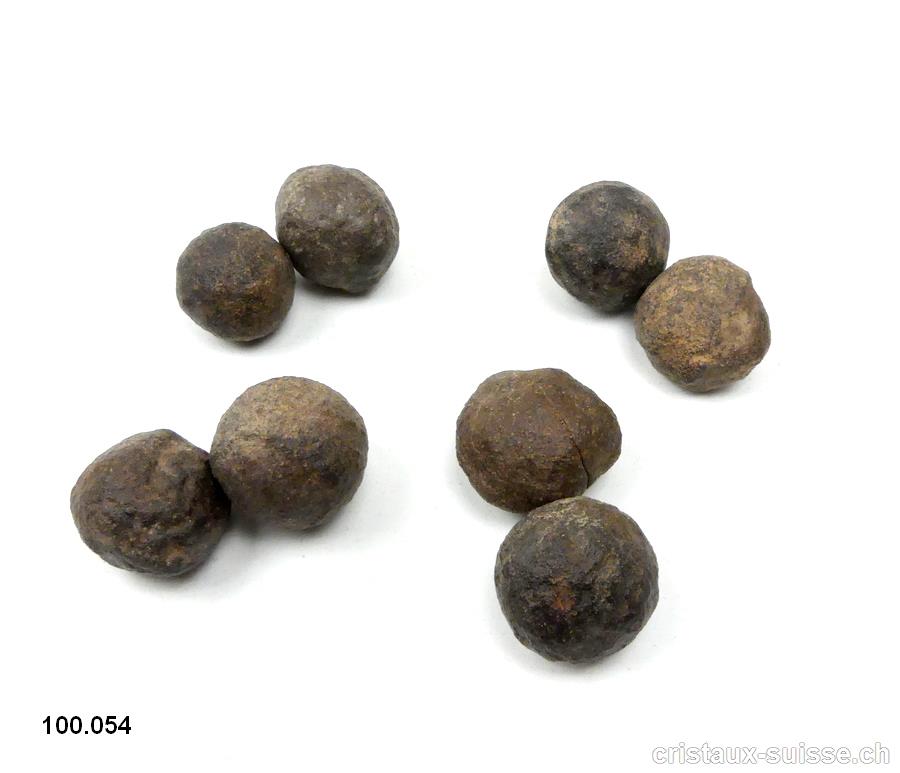 Moquis marbles, paire mâle-femelle. Diamètre 2 cm à 2,5 cm