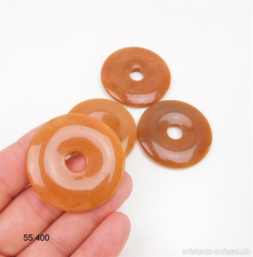 Aventurine orange, donut 4 cm